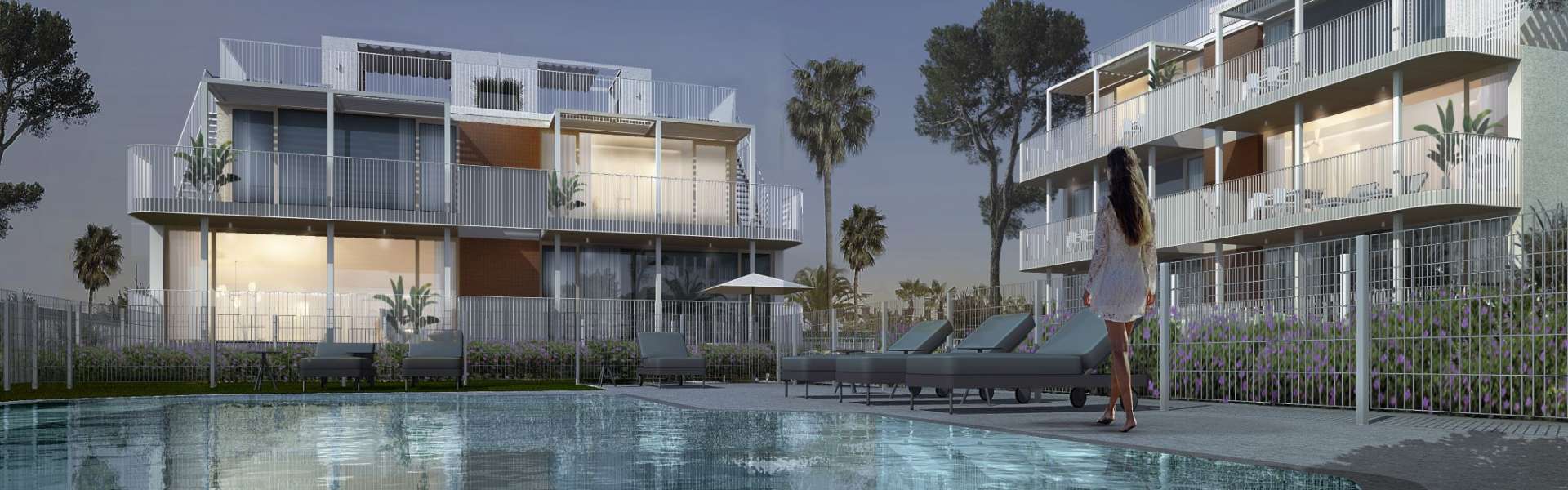 Beautiful new construction apartments in central location in Cala d'Or