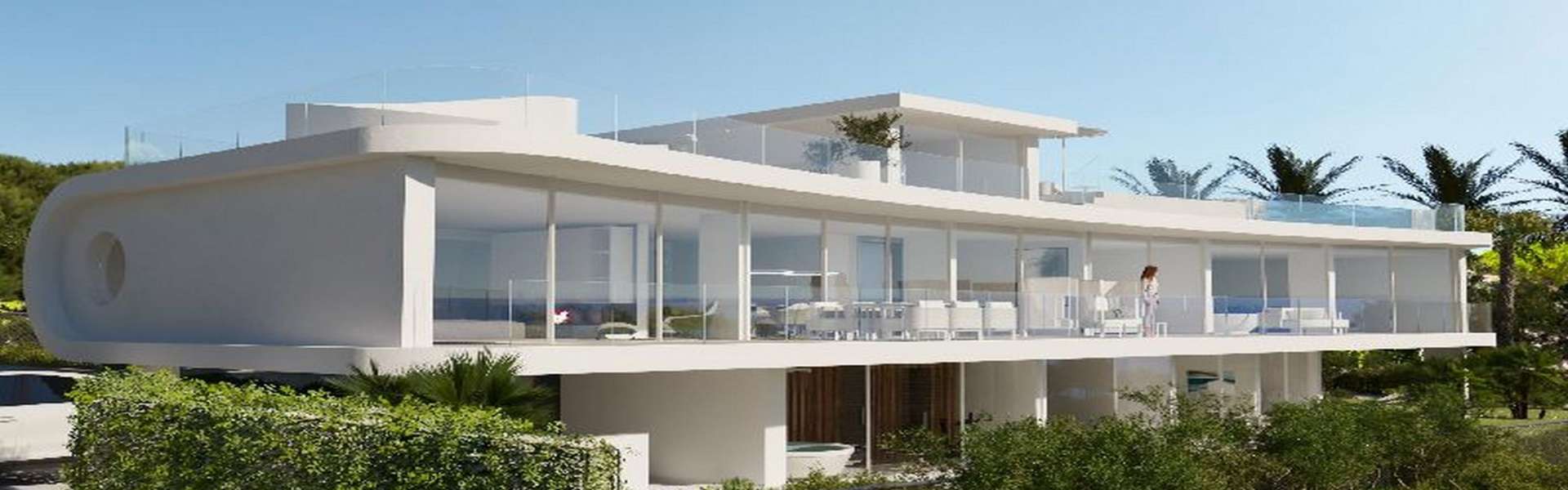 Modern designer villa in first line in Porto Cristo